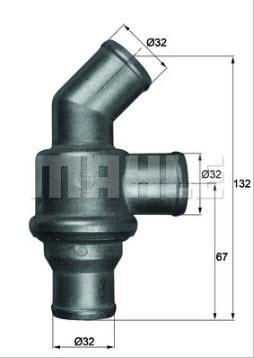 BMW E6 E10 E12 E20 E21 E28 E30 TERMOSTAT 80° M10 MOTOR 1965-1984 11531253249